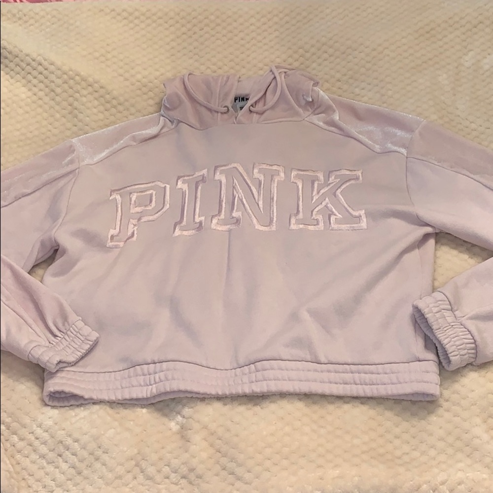 PINK cropped hoodie ✨